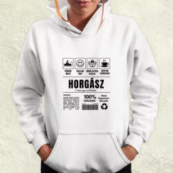 Magnolion Horgász összetevői fekete női pulóver (28212-PN)