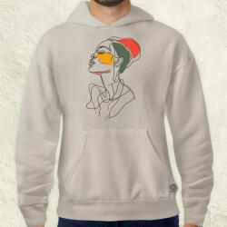 Magnolion Afro nő rajz portré v3 férfi pulóver (21211-P)