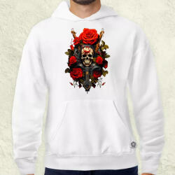 Magnolion Koponya és rózsák v1 férfi pulóver (6187-P)