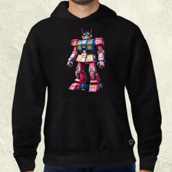 Magnolion Pink mecha férfi pulóver (5833-P)