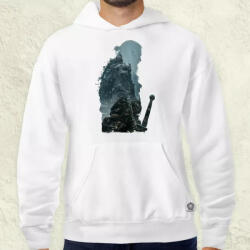 Magnolion Dupla expozíció harcos viking v6 férfi pulóver (21265-P)