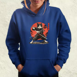 Magnolion Ninja macska v2 női pulóver (22469-PN)