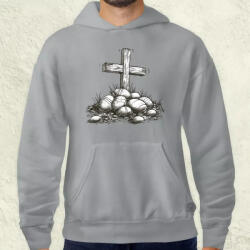 Magnolion Húsvéti kereszt rajz v3 férfi pulóver (21913-P)