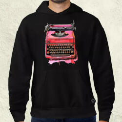 Magnolion Vintage pink írógép férfi pulóver (21304-P)