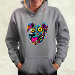 Magnolion Pszichedelikus kutya firka v1 női pulóver (6426-PN)