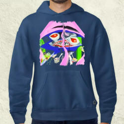 Magnolion Pszichedelikus trip v2 férfi pulóver (7518-P)