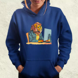 Magnolion Programozó oroszlán v1 női pulóver (24732-PN)