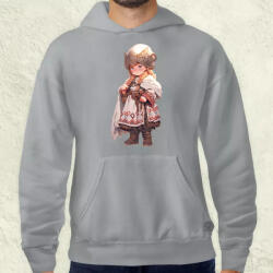 Magnolion Chibi harcos leány v2 férfi pulóver (6778-P)