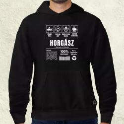 Magnolion Horgász összetevői fehér férfi pulóver (28211-P)