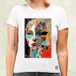 Magnolion Posztmodern kollázs v3 női póló (3729-N)