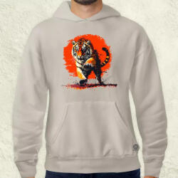 Magnolion Pixelart kung fu tigris v2 férfi pulóver (23006-P)