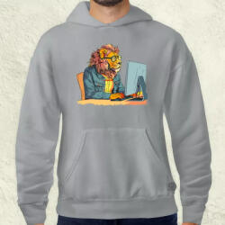 Magnolion Programozó oroszlán v1 férfi pulóver (24732-P)