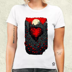 Magnolion Pixelart kripta fantázia v7 női póló (5842-N)