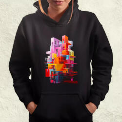 Magnolion Absztrakt brutalizmus v3 női pulóver (5517-PN)