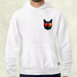 Magnolion Pozitív alakzat negatív tér macska zseb v1 férfi pulóver (7490-P)