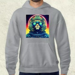 Magnolion Pszichedelikus Steampunk Oroszlán v2 férfi pulóver (494-P)