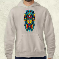 Magnolion Pszichedelikus totem maszk v1 férfi pulóver (4178-P)