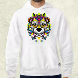 Magnolion Pszichedelikus oroszlán firka v2 férfi pulóver (6430-P)