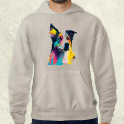 Magnolion Border collie rajz v2 férfi pulóver (1115-P)