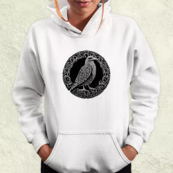 Magnolion Rúna díszes holló v1 női pulóver (6440-PN)