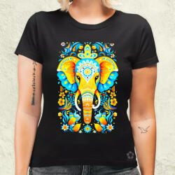 Magnolion Mandala elefánt v2 női póló (6097-N)