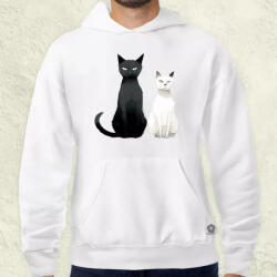 Magnolion Minimál cicák v2 férfi pulóver (4690-P)