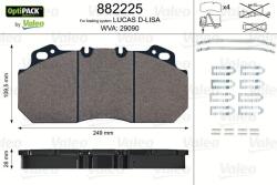 VALEO set placute frana, frana disc VALEO OPTIPACK 882225 (882225)