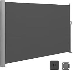 SONGMICS Oldalsó terasznapellenző, belátásgátló, szürke, 180 x 300 cm (GSA180TG)