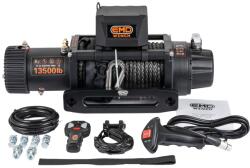 EMD Winch Troliu electric auto EMD Winch 13500lbs (6123kg), 12V, cablu sintetic, 25m, raport 150: 1