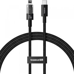 Baseus Cablu Date si Incarcare USB-C - Lightning Baseus Gem P10373001111-01, 20W, 2m, Negru