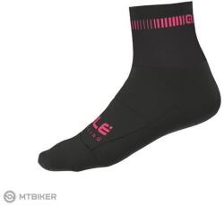 ALÉ LOGO Q-SKIN SOCKS zokni, fekete/fluo rózsaszín (M)
