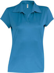 Proact Női galléros póló Proact PA483 Ladies' Short-Sleeved polo Shirt -L, Aqua Blue