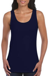 Gildan Női póló Ujjatlan Gildan Gildan Ladies Softstyle Tank Top - L, Sötétkék (navy)