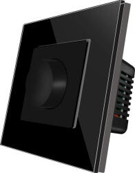 Luxion Intrerupator cu Variator Mecanic LUXION cu Rama din Sticla Negru (LX-MP-DM01GF-B)