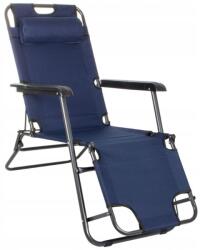 SPRINGOS Sezlong pliabil SERSIMO GC12, Relax Zero Gravity, 80x60x153cm, Albastru inchis (GC0012)
