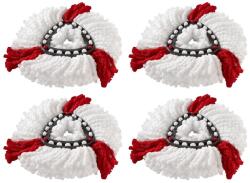 Litago 4 db cserefejes készlet Litago forgófelmosófejhez, kompatibilis a Vileda felmosóval (200330x4)