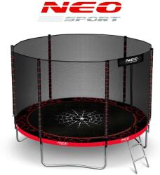Neo-Sport Neo-Sport külső hálós Trambulin létrával 183cm - Piros