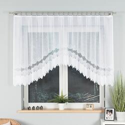 Markizeta függöny, Modesta, jacquard, fehér, 250x120cm (MAR_27710)