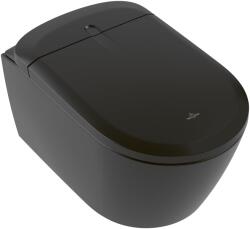 Villeroy & Boch Supreo bidéfunkciós wc függő perem nélkül mély öblítéssel fekete V16EN2R7 (V16EN2R7)
