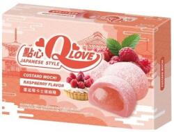 Qlove японски бисквитки мочи с малинов крем 168 г