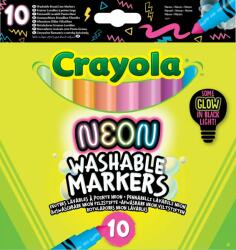Crayola Washable Markers Lemosható filctollkészlet - Neon színek (10 db / csomag) (7846)