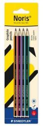 STAEDTLER Grafitceruza készlet, HB, hatszögletű, STAEDTLER Noris 120 colour edition, 4 darab (120-S BK4)
