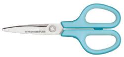 PLUS Corporation Olló, általános, 17, 5 cm, PLUS Fitcut Curve, világoskék (35052)