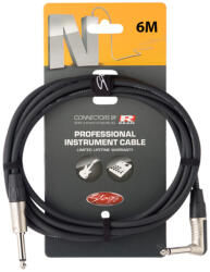 Stagg Инструментален кабел жак- жак l-образен ngc6plr 6 метра