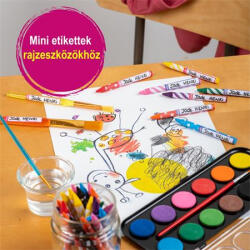 Avery-Zweckform Etikett, tollcímke, 50x10 mm, kézzel írható, AVERY ZWECKFORM, kék-zöld, 30 etikett/csomag (RESMI30G)