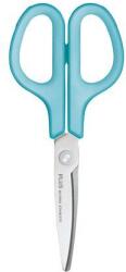 PLUS Corporation Olló, általános, balkezes, 17, 5 cm, PLUS Fitcut Curve, világoskék (35055)