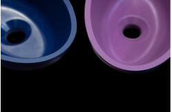 Laveo VELA pultra szerelhető gránit mosdó túlfolyó nélkül, éjkék (VGV1N10T) - konyhanet