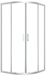 Laveo BRESSO félkör zuhanykabin 90x90x185 cm átlátszó üveg/króm (JKB_096Z) - konyhanet
