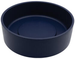 Laveo PERL kerek gránit mosdó gránit click-clack leeresztővel, éjkék (VGP1N10T) - konyhanet