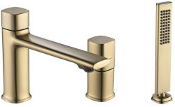 Laveo TORES süllyesztett kádcsap, 3 részes, szatin arany (BVT_G13D) - konyhanet